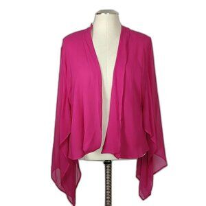 🩷HP🩷 Yves St Laurent Rive Gauche Haute Pink Chiffon Gown Cover-Up Rare!